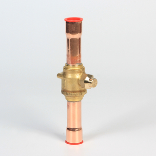 Válvula de bola de compresor de refrigeración de servicio de latón