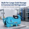 Compresor de refrigeración de pistón de seis cilindros y alta eficiencia para equipos marinos y sistemas de refrigeración de procesos industriales