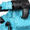 Compresor de refrigeración de dos etapas de baja temperatura 30HP YBF6F-30.2DS