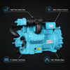 Compresor de refrigeración de dos etapas de baja temperatura 30HP YBF6F-30.2DS
