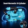 Compresor de refrigeración de dos etapas de baja temperatura 30HP YBF6F-30.2DS